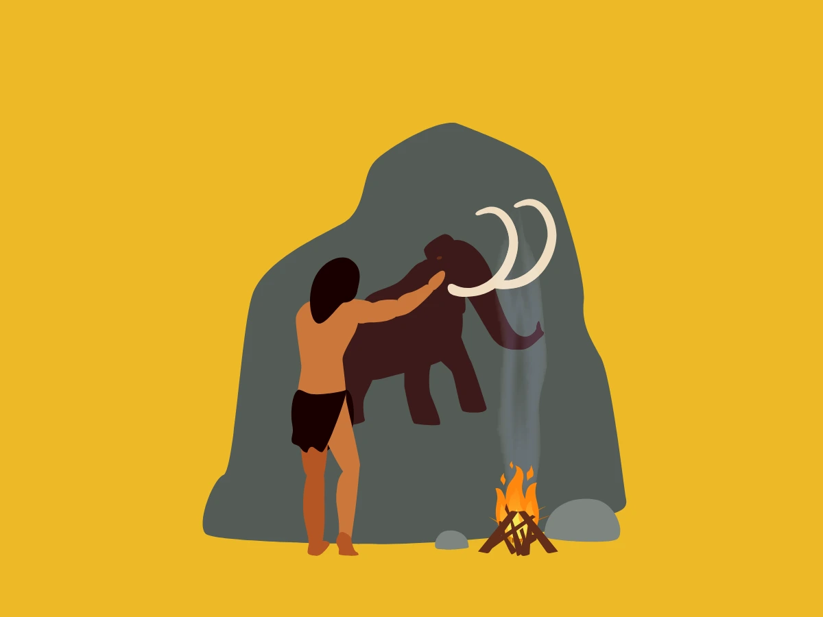 Ancient humans lived in caves