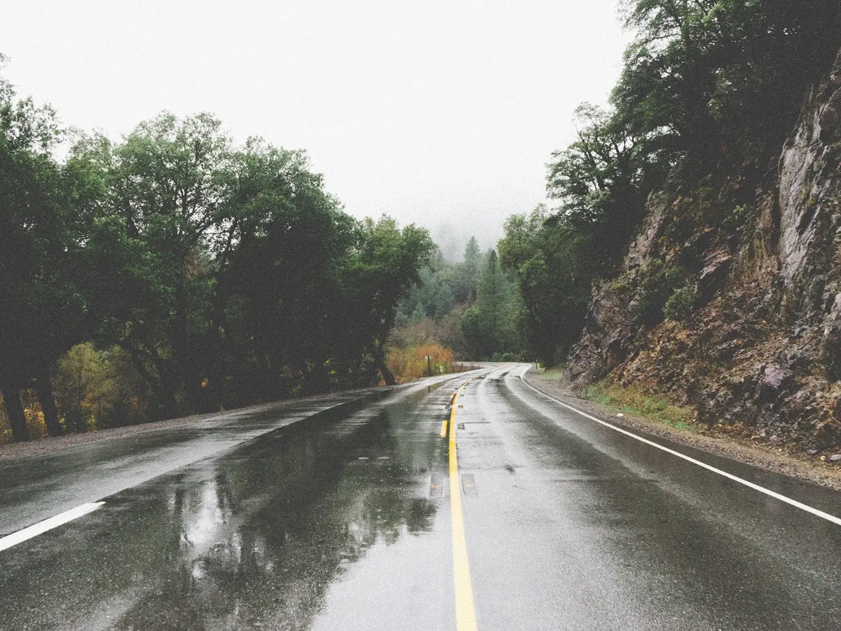 It had been raining