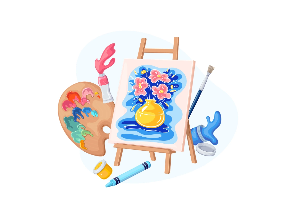 She has painted