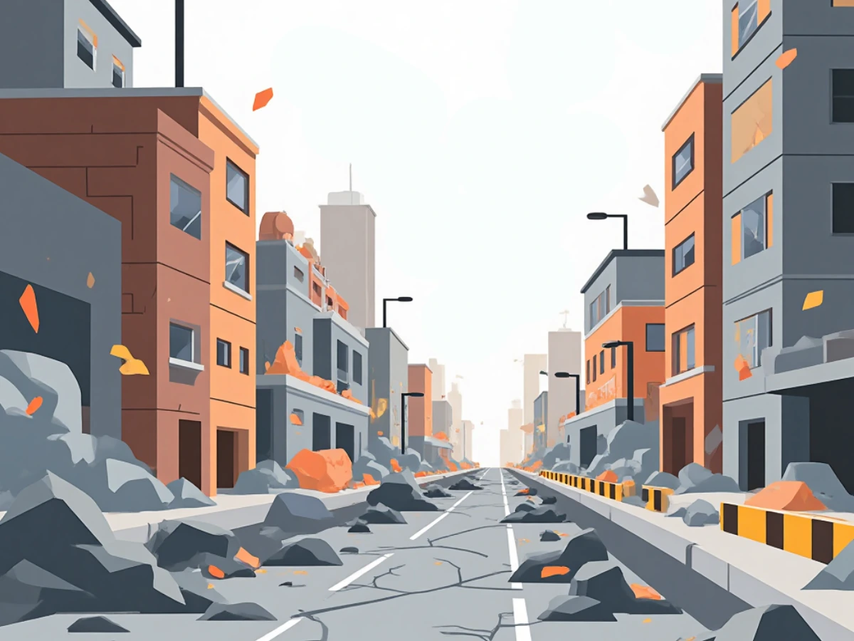The town has survived
