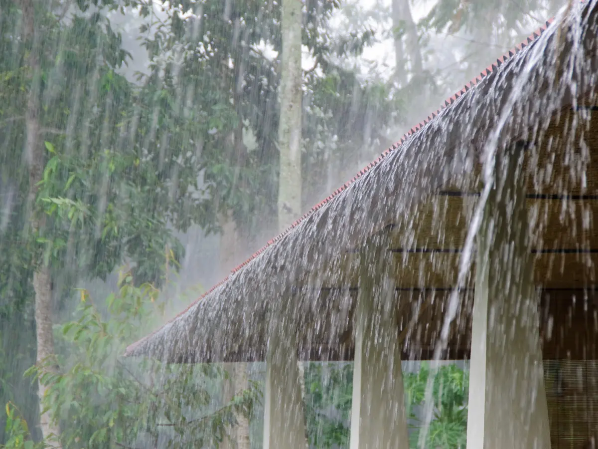 It has been raining 