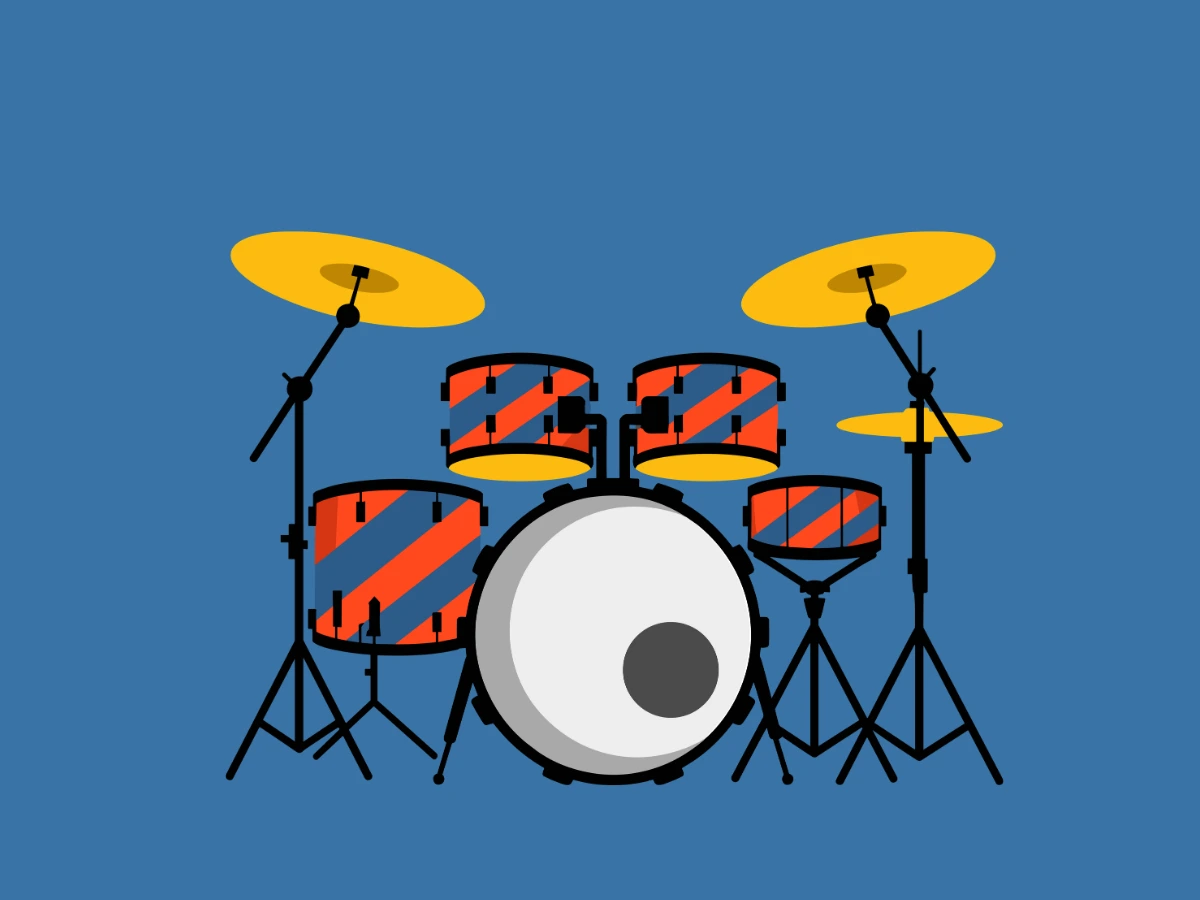 He has been playing drums